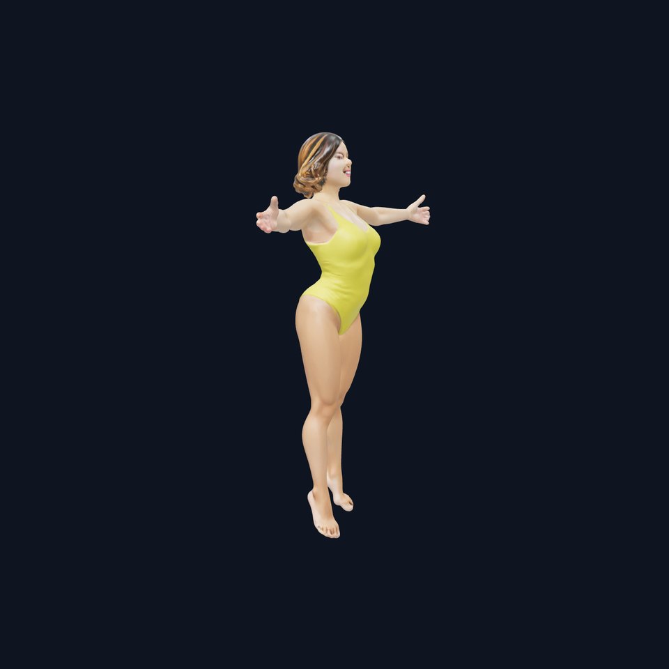 Vibrant Swimsuit Model model pack